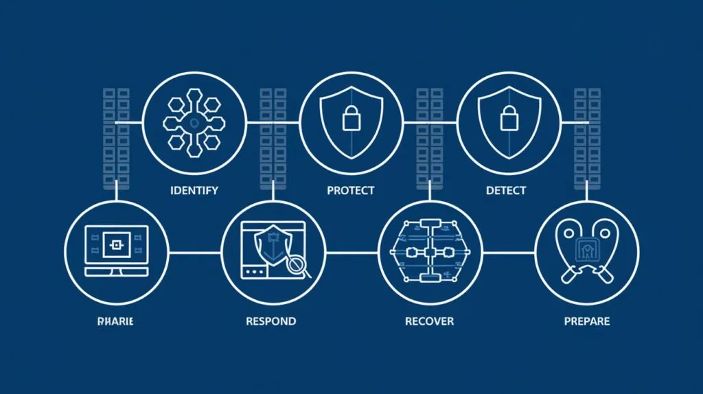 A Cybersecurity Chart With Multiple Steps The Char LK9ewEBhTA NLGXDV9wfzg Dvy RnmjTFGGSsXxatDhlQ