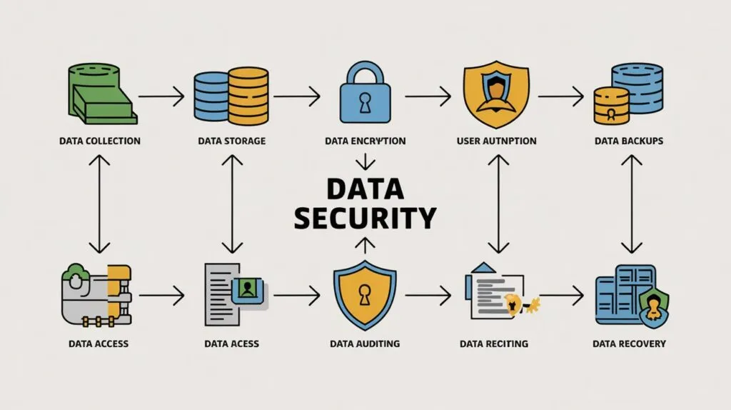 A Data Security Flowchart With Arrows Le N8k3ypSfSxyccg9QVcKoMw JG0g6Qk7Qc6qknG652t21g